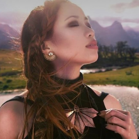 Ever Eden by Michelle Phan Swordplay of Saints Necklace in Yellow Gold - Picture 3 of 4